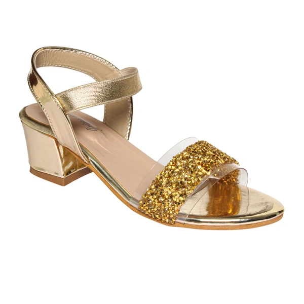 Stepee Elegant glittery sandal in short heel - 31, Laser