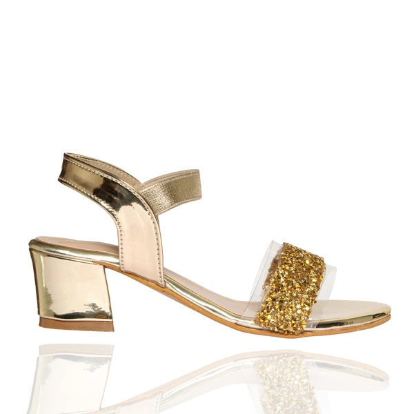 Stepee Elegant glittery sandal in short heel - 31, Laser