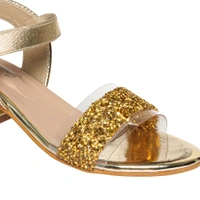 Stepee Elegant glittery sandal in short heel - 31, Laser