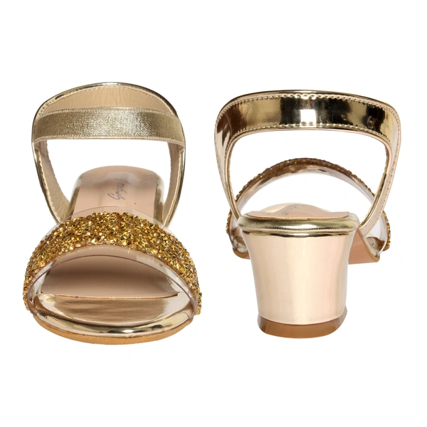 Stepee Elegant glittery sandal in short heel - 31, Laser