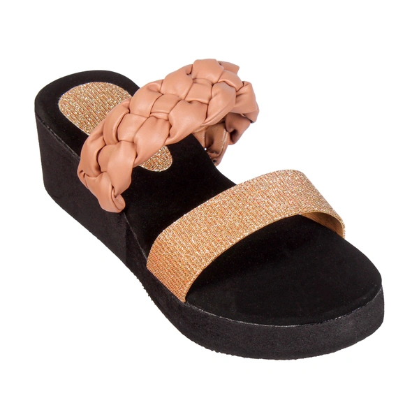 Stepee Adorable glitter and knot strap slipper - 37, Petite Orchid