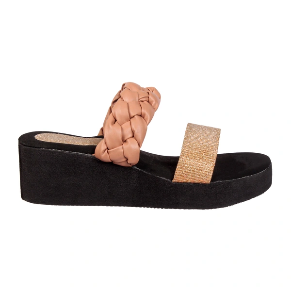 Stepee Adorable glitter and knot strap slipper - 37, Petite Orchid