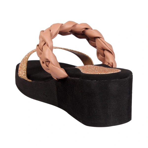 Stepee Adorable glitter and knot strap slipper - 37, Petite Orchid