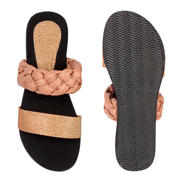 Stepee Adorable glitter and knot strap slipper - 37, Petite Orchid