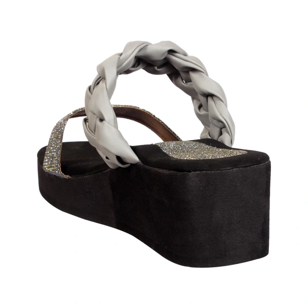Stepee Adorable glitter and knot strap slipper - 40, Zorba