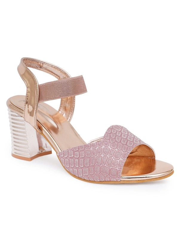 Stepee Trendy shimmer strap sandal - 37, Beauty Bush