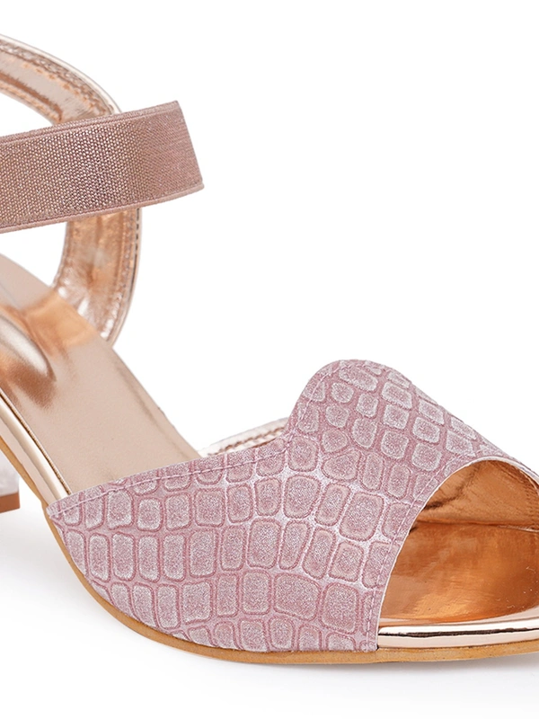 Stepee Trendy shimmer strap sandal - 37, Beauty Bush