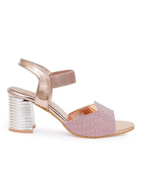 Stepee Trendy shimmer strap sandal - 37, Beauty Bush