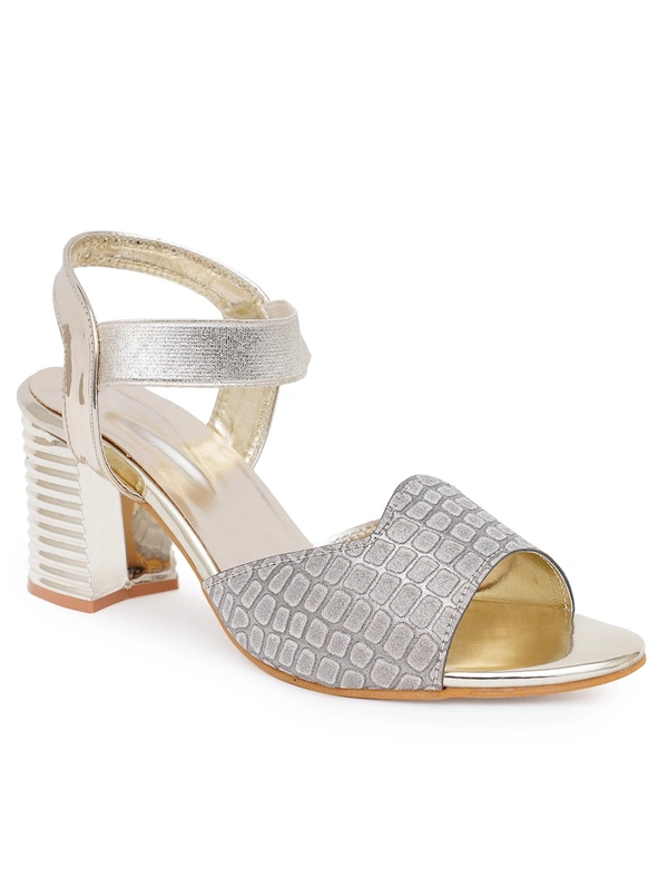 Stepee Trendy shimmer strap sandal - 37, Almond