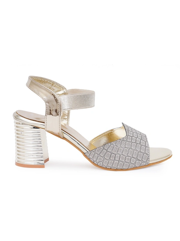 Stepee Trendy shimmer strap sandal - 37, Almond