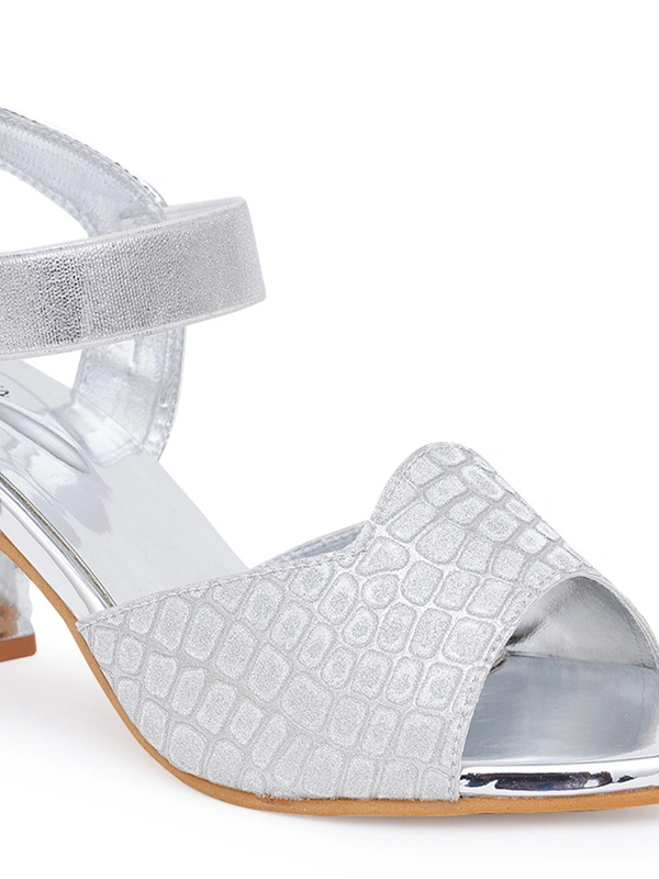 Stepee Trendy shimmer strap sandal - 37, Silver