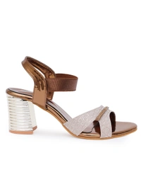 Stepee Stylish party wear sandal - 39, Russet