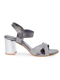 Stepee Stylish party wear sandal - 40, Mountain Mist