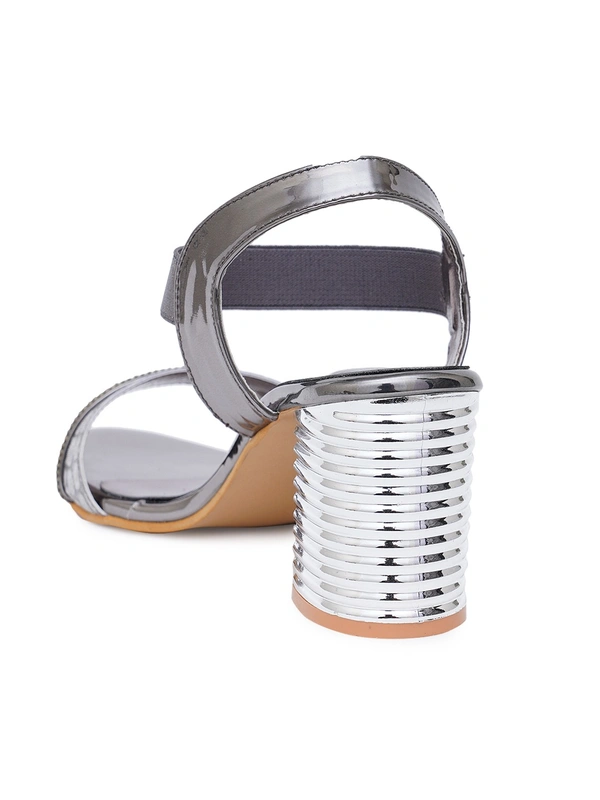 Stepee Stylish party wear sandal - 40, Mountain Mist
