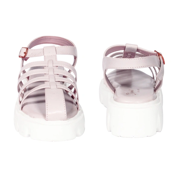 Stepee Classy trendy roman sandal with white sole - 38, Lilac