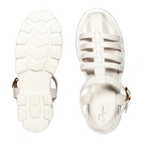 Stepee Classy trendy roman sandal with white sole - 37, Wild Sand