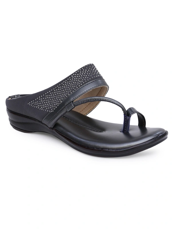 Stepee Soft and simple angootha slipper - 37, Dove Gray