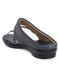 Stepee Soft and simple angootha slipper - 37, Dove Gray