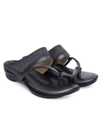 Stepee Soft and simple angootha slipper - 37, Dove Gray