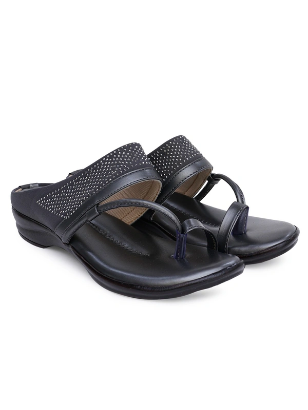 Stepee Soft and simple angootha slipper - 37, Dove Gray