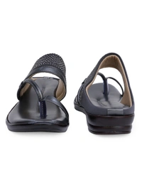 Stepee Soft and simple angootha slipper - 37, Dove Gray