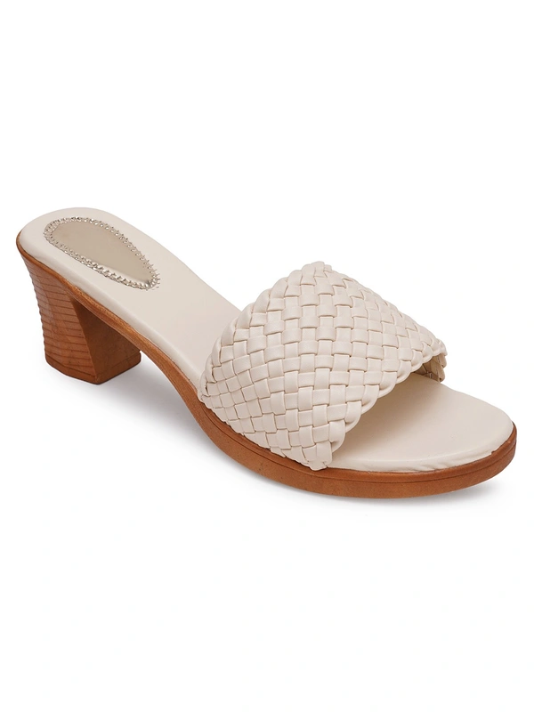 Stepee Beautiful basic zigzag pattern slipper - 40, Soft Amber
