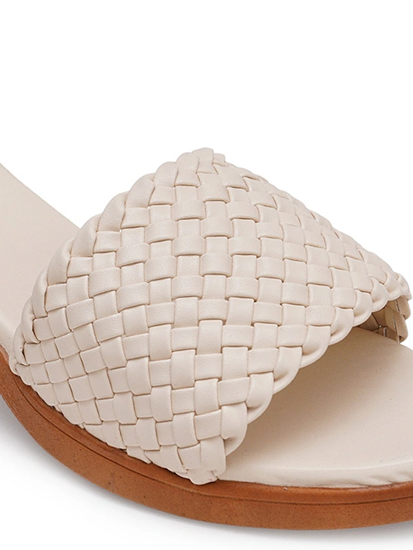 Stepee Beautiful basic zigzag pattern slipper - 40, Soft Amber