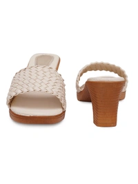 Stepee Beautiful basic zigzag pattern slipper - 40, Soft Amber