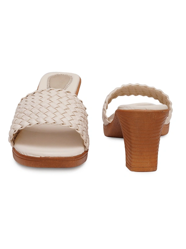 Stepee Beautiful basic zigzag pattern slipper - 40, Soft Amber