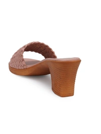 Stepee Beautiful basic zigzag pattern slipper - 39, Quicksand