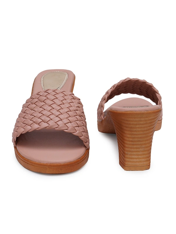 Stepee Beautiful basic zigzag pattern slipper - 39, Quicksand