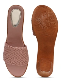 Stepee Beautiful basic zigzag pattern slipper - 39, Quicksand