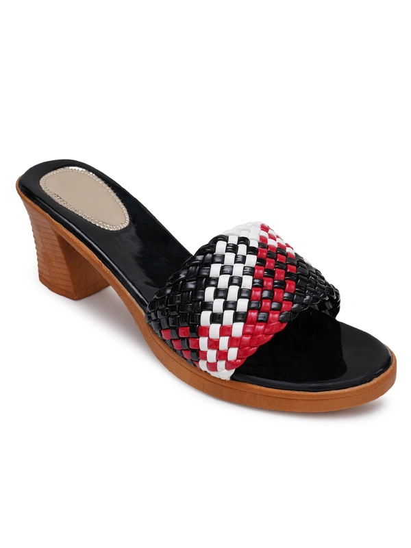 Stepee Zigzag colourful strap sandal - 37, Black