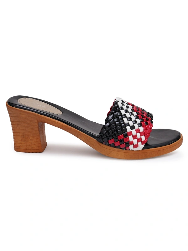 Stepee Zigzag colourful strap sandal - 37, Black