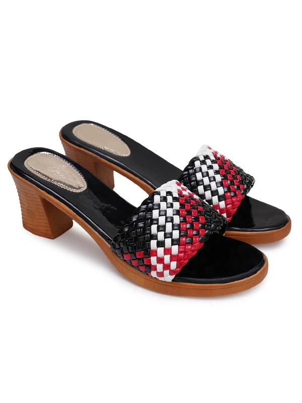 Stepee Zigzag colourful strap sandal - 37, Black