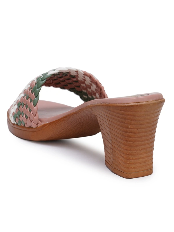 Stepee Zigzag colourful strap sandal - 36, Brandy Rose