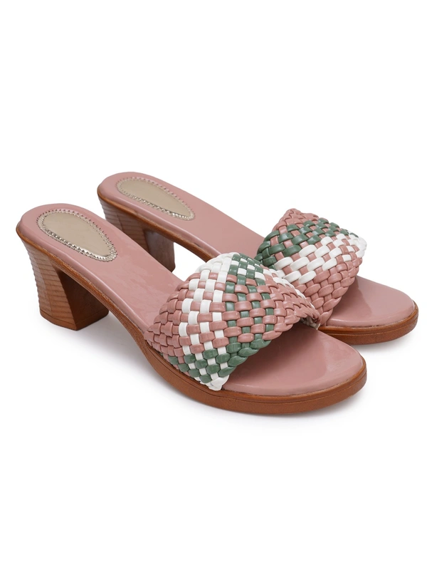 Stepee Zigzag colourful strap sandal - 36, Brandy Rose