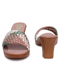 Stepee Zigzag colourful strap sandal - 36, Brandy Rose