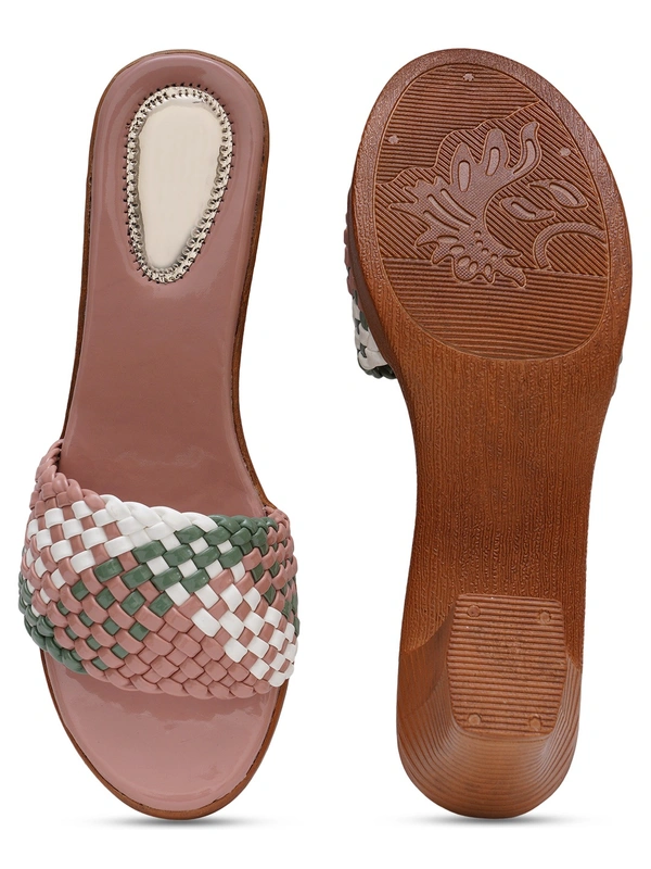 Stepee Zigzag colourful strap sandal - 36, Brandy Rose