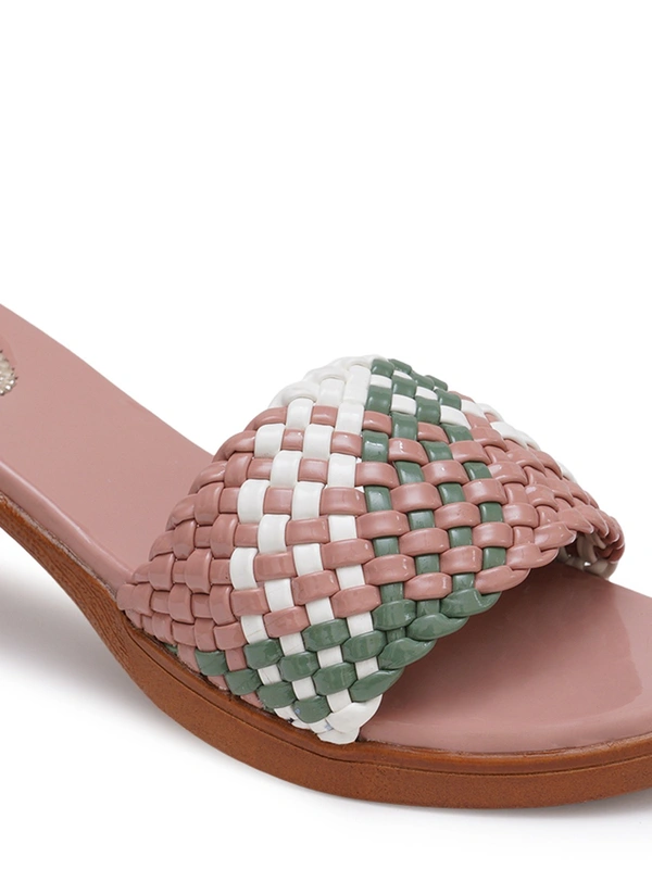 Stepee Zigzag colourful strap sandal - 36, Brandy Rose