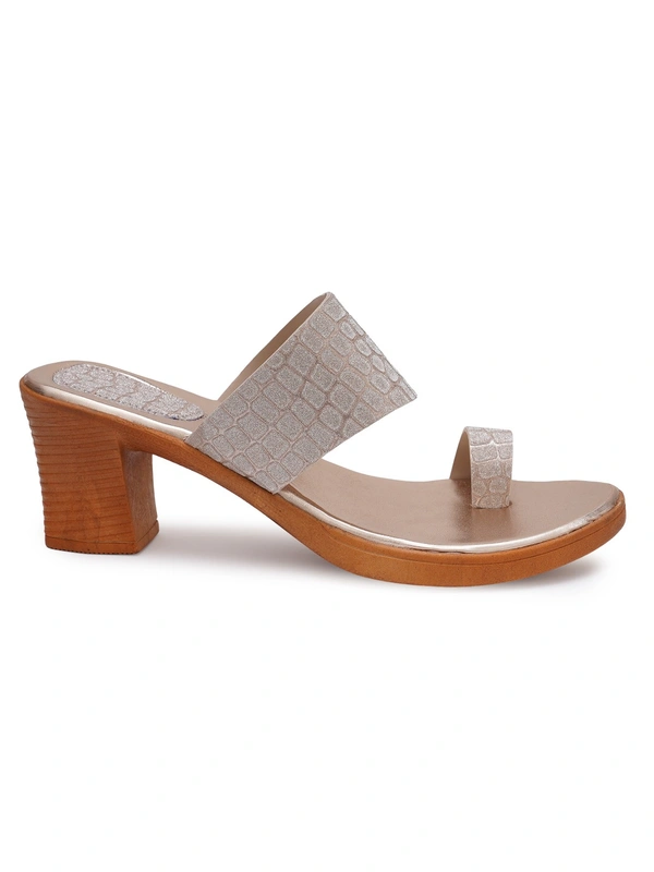 Stepee Shine and shimmer angootha slipper - 36, Oriental Pink