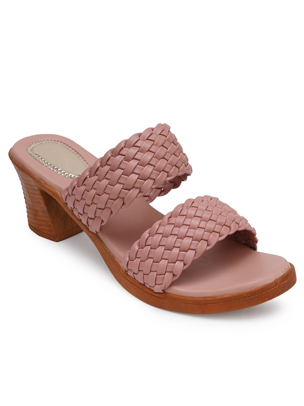 Stepee Designer double strap slipper - 38, Brandy Rose