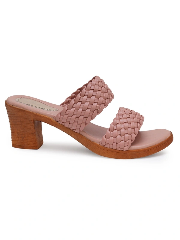 Stepee Designer double strap slipper - 38, Brandy Rose