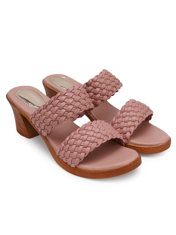 Stepee Designer double strap slipper - 38, Brandy Rose