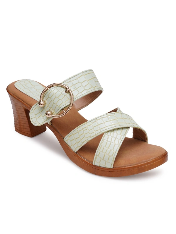 Stepee Trendy criss cross style slipper - 39, Spring Rain