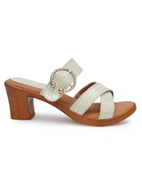 Stepee Trendy criss cross style slipper - 39, Spring Rain