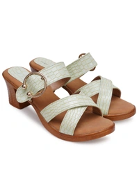 Stepee Trendy criss cross style slipper - 39, Spring Rain