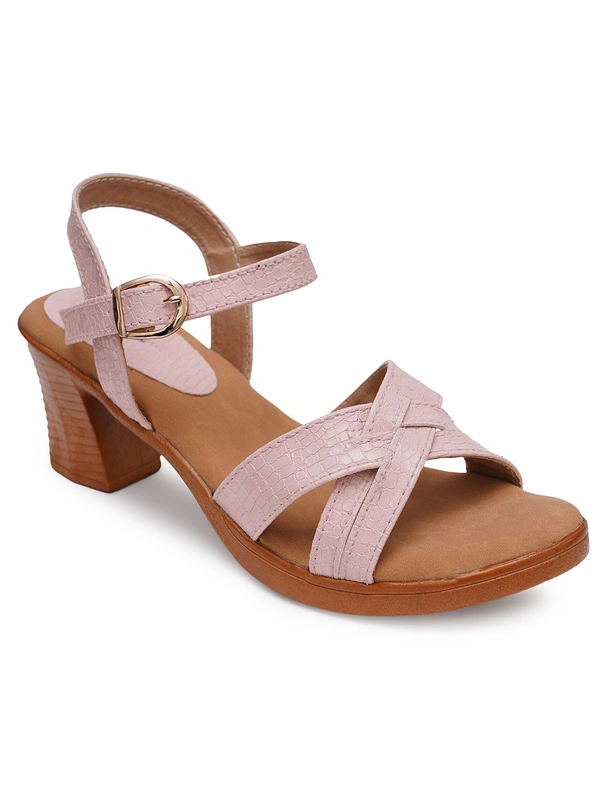 Stepee Simply beautiful sandal in block heel - 39, Clam Shell