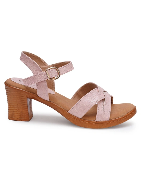 Stepee Simply beautiful sandal in block heel - 39, Clam Shell