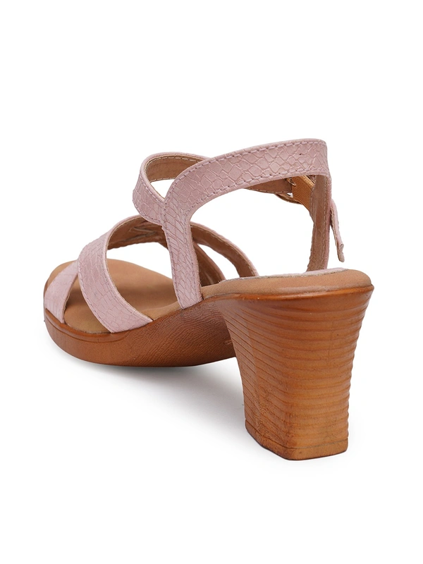 Stepee Simply beautiful sandal in block heel - 39, Clam Shell